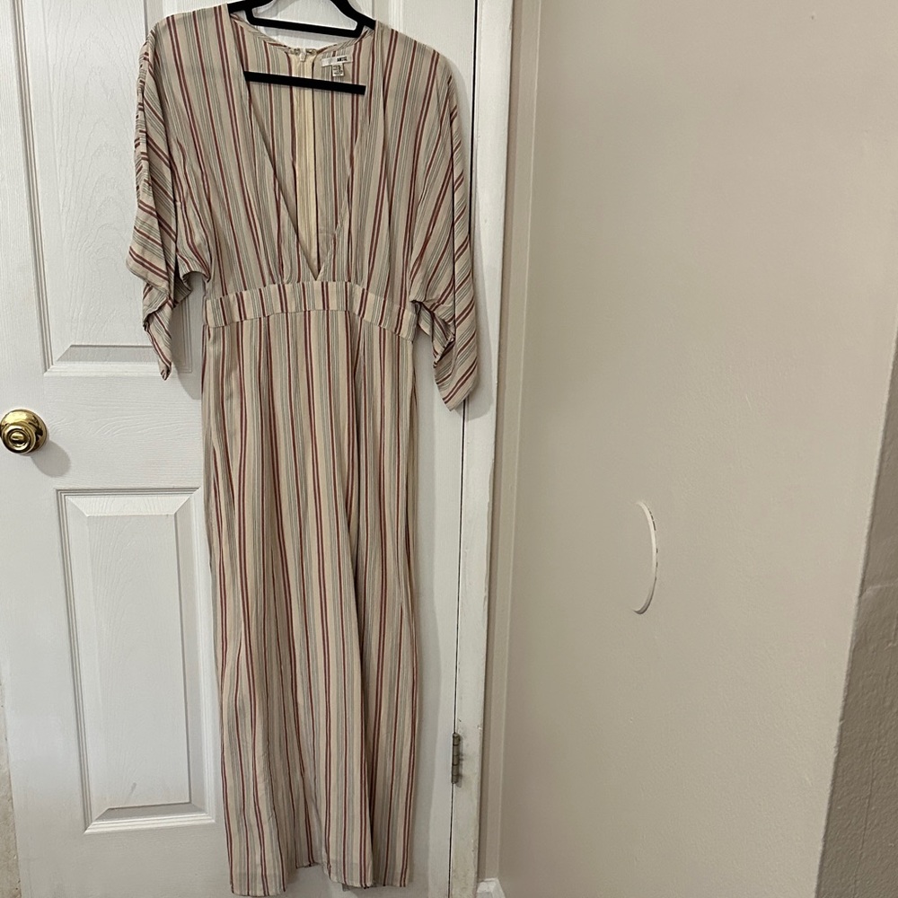 Striped Maxi Dress - Neutral Stripe